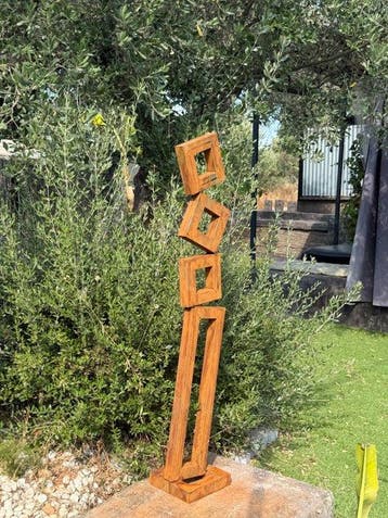 Ana Lucia B.M - Sculpture Corten - XXL - NO Reserve, Antiek en Kunst