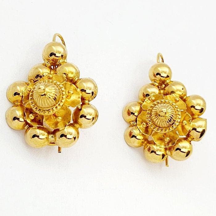 Oorbellen - 18 karaat Geel goud, Handtassen en Accessoires, Oorbellen