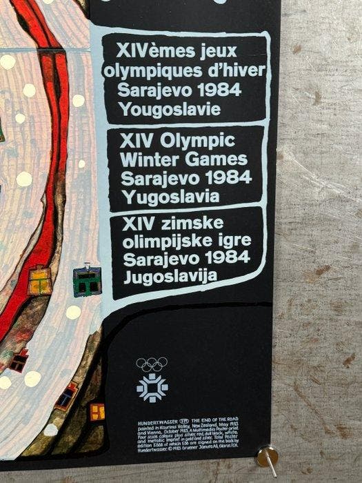 Friedensreich Hundertwasser - XIV Olympic Winter Games, Antiek en Kunst, Kunst | Tekeningen en Fotografie