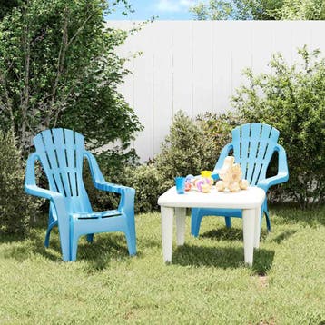 vidaXL Kindertuinstoelen 2 st hout-look 37x34x44 cm, Verzenden, Nieuw