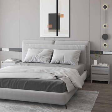 vidaXL Nachtkastjes 2st 45x34,5x44,5cm bewerkt hout grijs, Verzenden