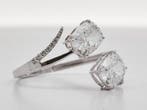 Zonder minimumprijs - Ring - 14 karaat Witgoud - 2.11ct. tw., Nieuw