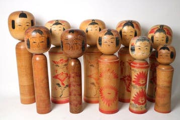 Naruko Kokeshi (handcrafted folk art, no commercial brand) -