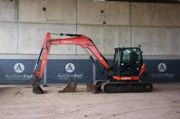 Veiling: Rupsgraafmachine Kubota KX080-4 Diesel 46.5kW 2019, Ophalen