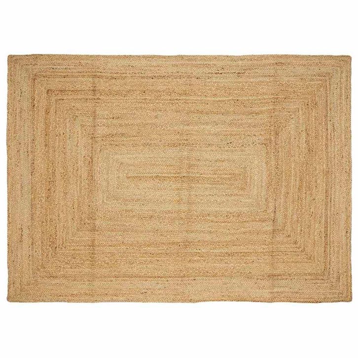 vidaXL Vloerkleed handgemaakt 160x230 cm jute naturel, Maison & Meubles, Ameublement | Tapis & Moquettes, Envoi