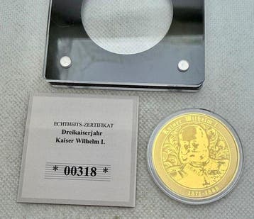 Duitsland. Káiser Wilhelm I , oro 1/200 Oz (.999) (Zonder, Postzegels en Munten