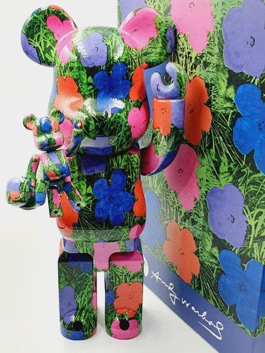 Andy Warhol (1928-1987) - NO RESERVE Be@rbrick Andy Warhol, Antiquités & Art, Art | Peinture | Moderne