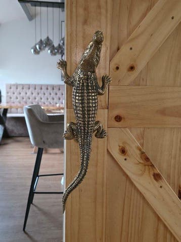 Poignée de porte - 2026 - Croc doré poli de 47 cm