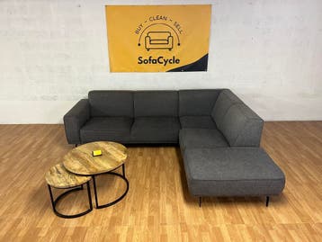 SofaCycle - Donkergrijze L-vormige zetel in nieuwstaat, Ophalen of Verzenden, Nieuw