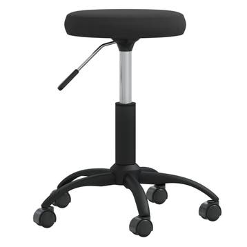 vidaXL Eetkamerstoel fluweel zwart, Huis en Inrichting, Stoelen, Verzenden, Nieuw