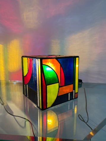 Stile Tiffany - Lampe (2) - Vitrail - Kandinsky - Rubik, Maison & Meubles
