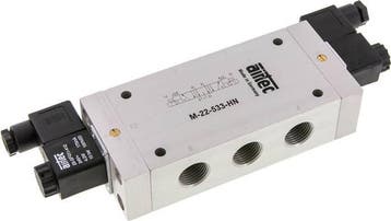 Electrovanne centrale déchappement 5/3 G1/2 230V AC, Verzenden