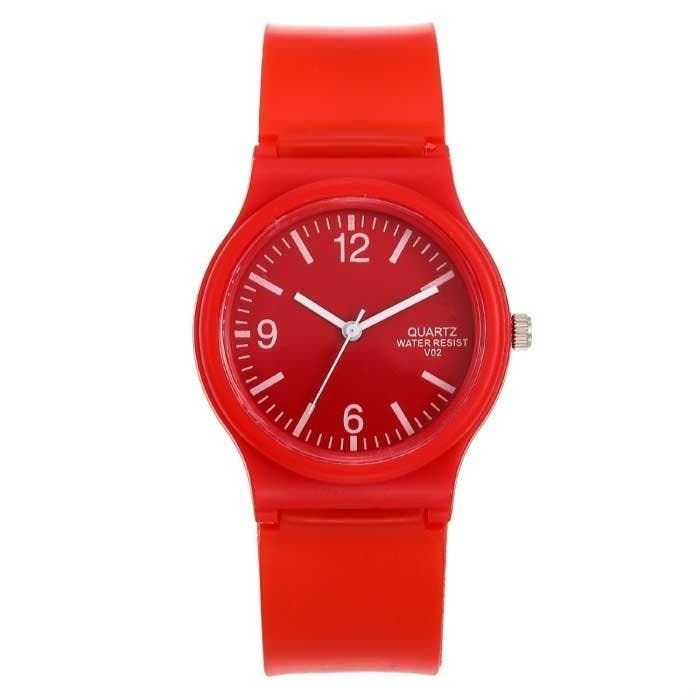 Candy Jelly Horloge Dames - Waterdicht Siliconen Kwarts, Bijoux, Sacs & Beauté, Montres connectées, Envoi