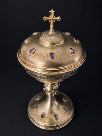 Ciborium - .950 zilver - 1850-1900 - Lesage - Parijs, Antiek en Kunst