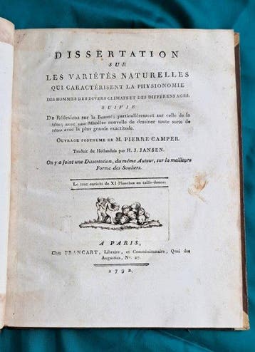 Pierre Camper - Dissertation sur les varietes naturelles