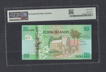 Cookeilanden. – 10 Dollars ND(1992) - Pick 8a (Zonder