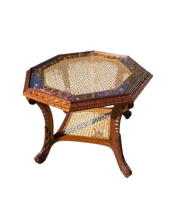 Tafel - Hout, Glas, Nieuw