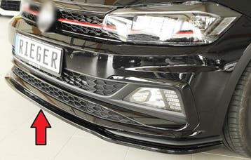 Front Splitter voor Volkswagen Polo 6 (AW) GTI /  R line, Ophalen of Verzenden