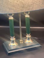 Lamp - Vintage dubbele bouillotte-lamp – goudkleurig metaal