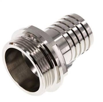 G 1 1/2 Buitendraad x 32mm Vernikkeld Messing Slangpilaar, Verzenden, Nieuw