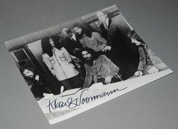 Klaus Voormann / Beatles - signed b/w photograph, with LOA.