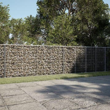 vidaXL Schanskorf 600x100x100 cm gegalvaniseerd ijzer, Verzenden, Nieuw