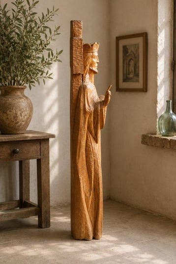 Herman Cornelis (1915-1997) - sculptuur, Christ Roi - XL -, Antiek en Kunst
