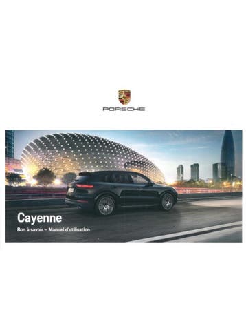 2019 PORSCHE CAYENNE INSTRUCTIEBOEKJE FRANS, Ophalen of Verzenden