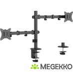 Gembird MA-D2-03 flat panel bureau steun 81,3 cm (32 ) Zwart, Computers en Software, Verzenden, Nieuw