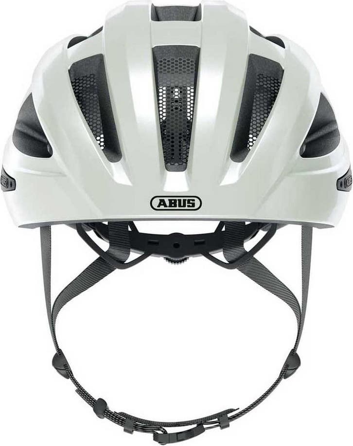 Abus Helm Macator M 52-58 Pearl White, Fietsen en Brommers, Fietsaccessoires | Fietshelmen, Nieuw, Verzenden