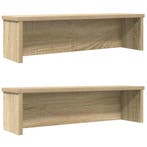 vidaXL Keukenrekken stapelbaar 2 st 60x15x16 cm sonoma, Verzenden