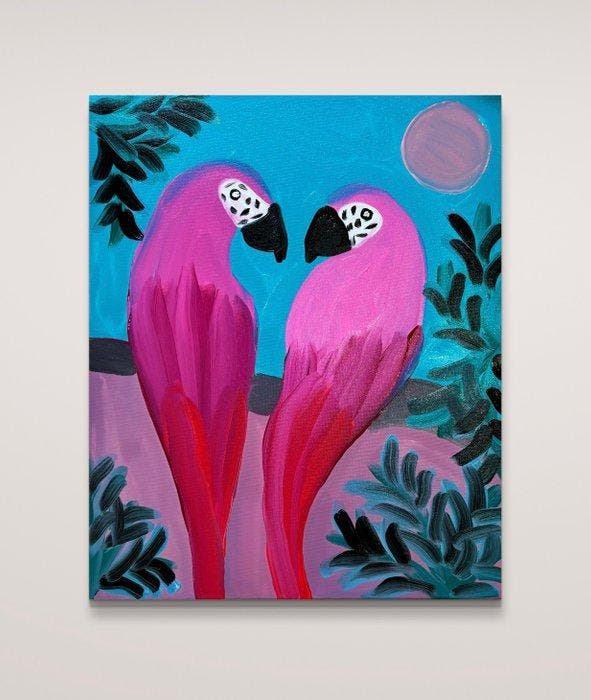 Aurora Camaiani - Dancing wings, Antiquités & Art, Art | Peinture | Moderne