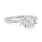 Bague - 18 carats Or blanc - 1.50ct. tw. Diamant (Naturelle), Nieuw