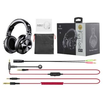 A71 Gaming Studio DJ Koptelefoon met 6.35mm en 3.5mm AUX, Verzenden, Nieuw