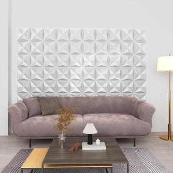 vidaXL Wandpanelen 24 st 50 x 50 cm Origami Wit XPS Schuim, Verzenden, Nieuw