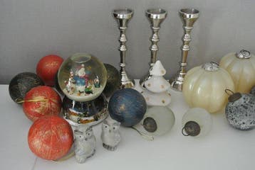 Kerstdecoratie (13) - Glas, Keramiek, Kristal, Metaal -
