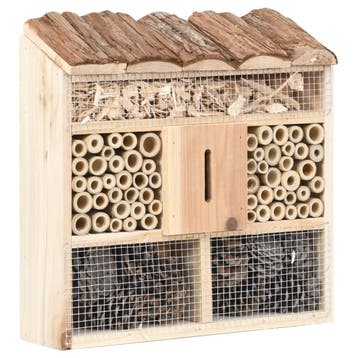 vidaXL Insectenhotel 30x10x30 cm vurenhout, Verzenden, Nieuw