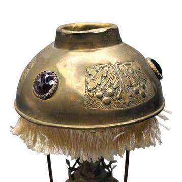 French Art Nouveau - Lampe à huile - Cuivre
