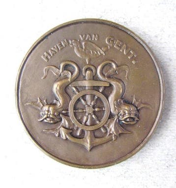 Belgique. Medal 1958, Haven van Gent (Sans prix de réserve)