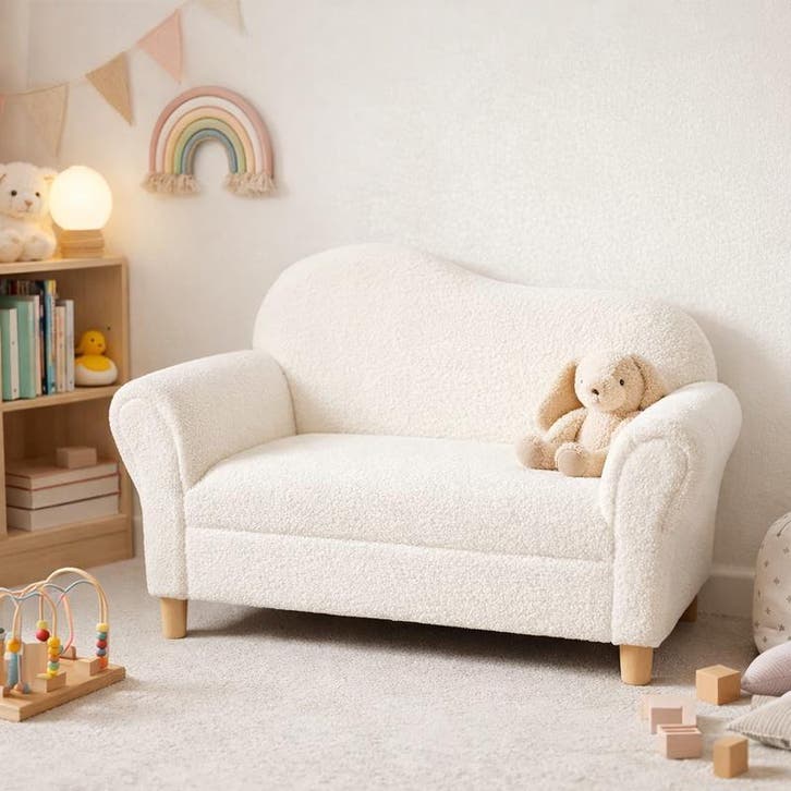 Canapé pour enfant en teddy - 85 x 40 x 56 cm, Huis en Inrichting, Woonaccessoires | Overige, Verzenden