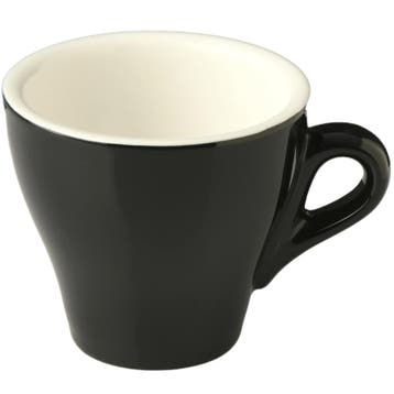 Koffiekopjes | AROMA | Porselein | Zwart | 16cl | 6 Stuks |, Verzenden, Nieuw in verpakking