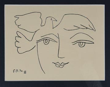Pablo Picasso (1881-1973) - The Face of Peace XI