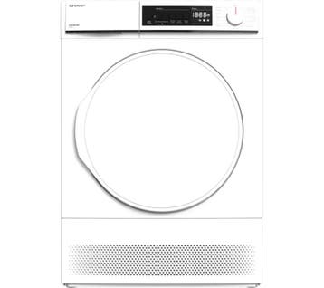 Sharp KD-NCB8S7PW9 - Condensdroger - 8 kg - Sensor Dry - 65, Ophalen of Verzenden, Nieuw