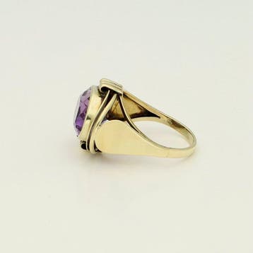 Bague - 14 carats Or jaune Améthyste, Bijoux, Sacs & Beauté
