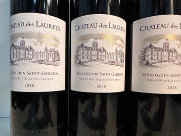2018 Chateau des Laurets Edmond de Rothschild -, Verzamelen, Wijnen, Nieuw