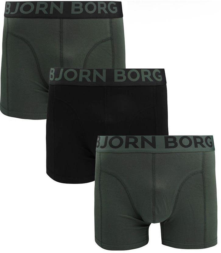 Bjorn Borg Boxers 3Pack Groen maat XL Heren, Kleding | Heren, Ondergoed, Boxer, Verzenden