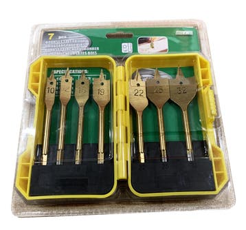 Set van 7 speedboren (voor hout), Verzenden, Nieuw