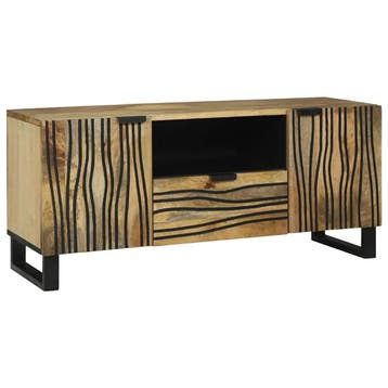 vidaXL TV Eenheden 105 x 33 x 46 cm Bruin Bewerkt hout, Verzenden