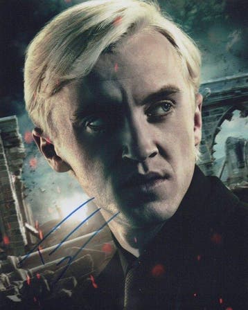 Harry Potter - Signed by Tom Felton (Draco Malfoy), Verzamelen, Nieuw