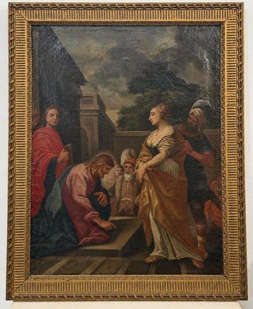 Italiaanse school (XVIII) - Cristo e l’adultera